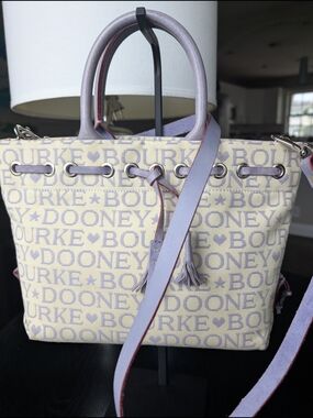 Dooney & Bourke Lilac Logo Tote Bag